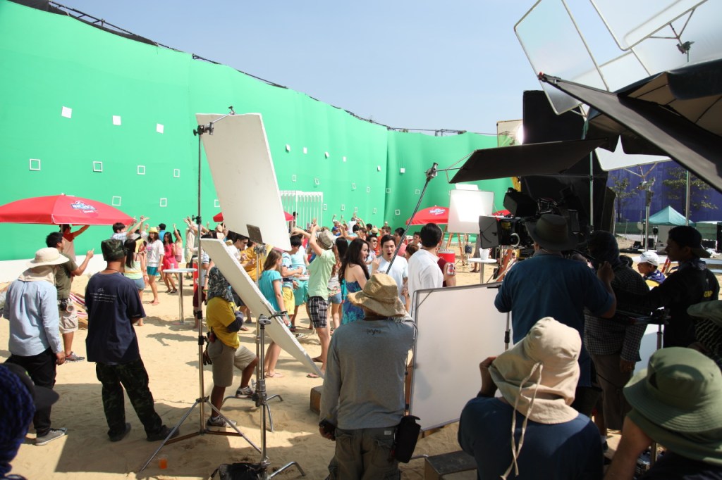 On set